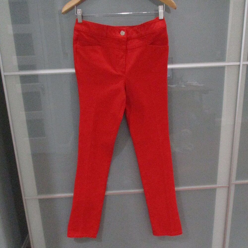 Escada Skinny Leg Red Pants